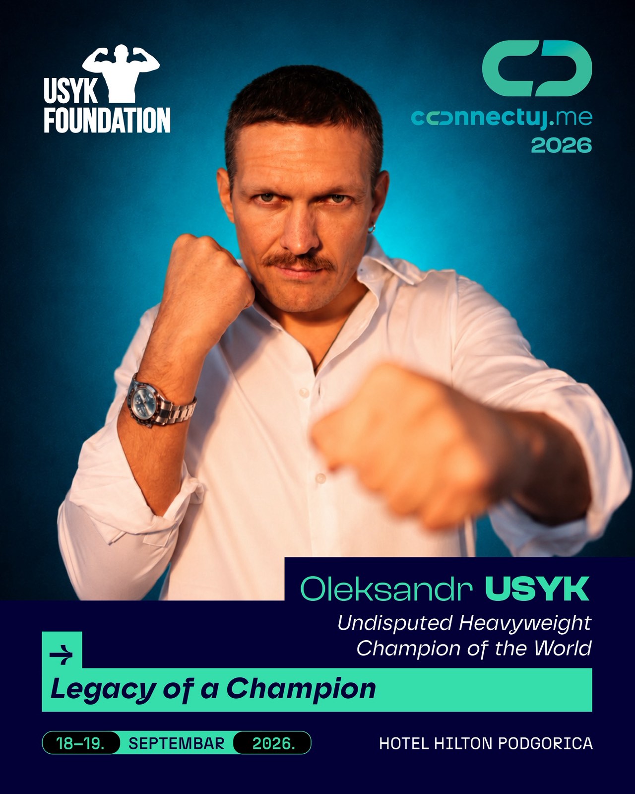 Oleksandr Usyk — govornik na Connectuj.me konferenciji