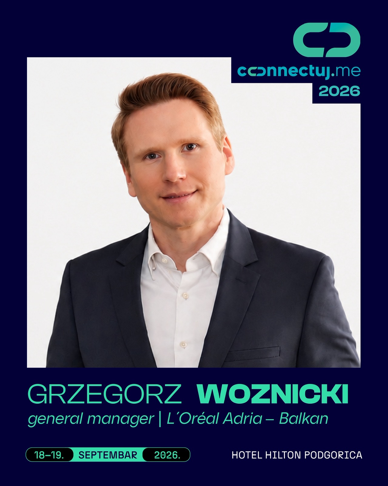 Grzegorz Woznicki — govornik na Connectuj.me konferenciji