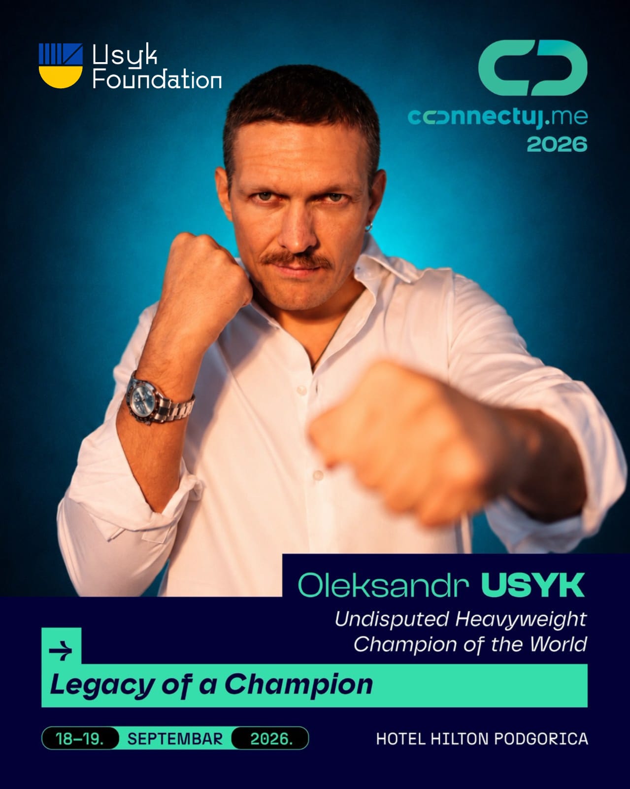 Oleksandr Usyk — govornik na Connectuj.me konferenciji